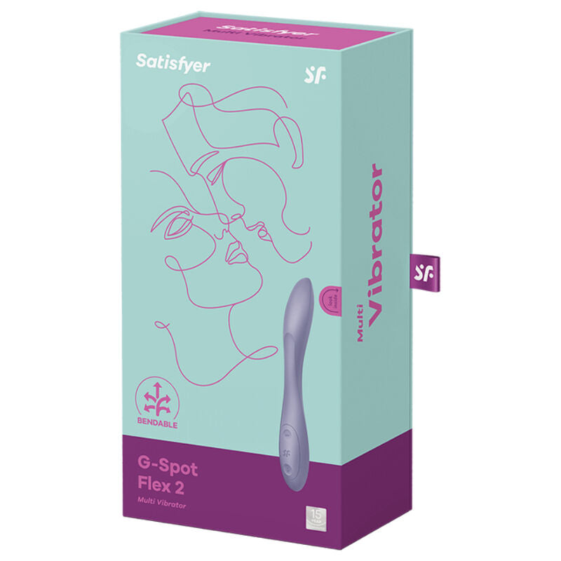 SATISFYER - VIBRATEUR MULTI G-SPOT FLEX 2 VIOLET - 7eme ciel