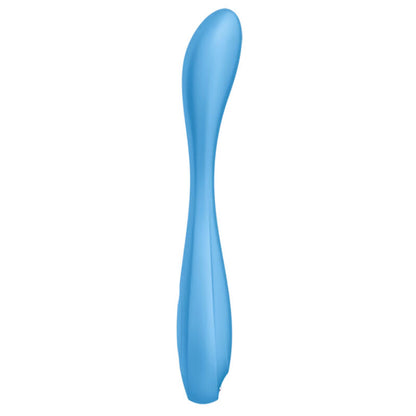 SATISFYER - APPLICATION MULTI VIBRATEUR G-SPOT FLEX 4+ BLEU - 7eme ciel