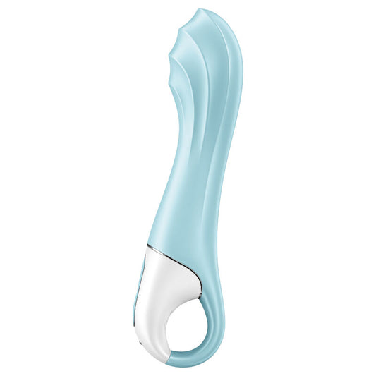 SATISFYER - AIR PUMP VIBRATOR 5+ APP GONFLABLE G-SPOT VIBRATOR BLEU - 7eme ciel