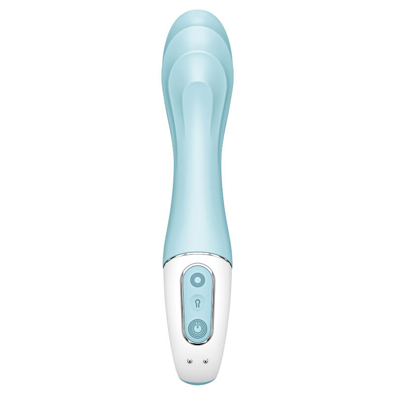 SATISFYER - AIR PUMP VIBRATOR 5+ APP GONFLABLE G-SPOT VIBRATOR BLEU - 7eme ciel