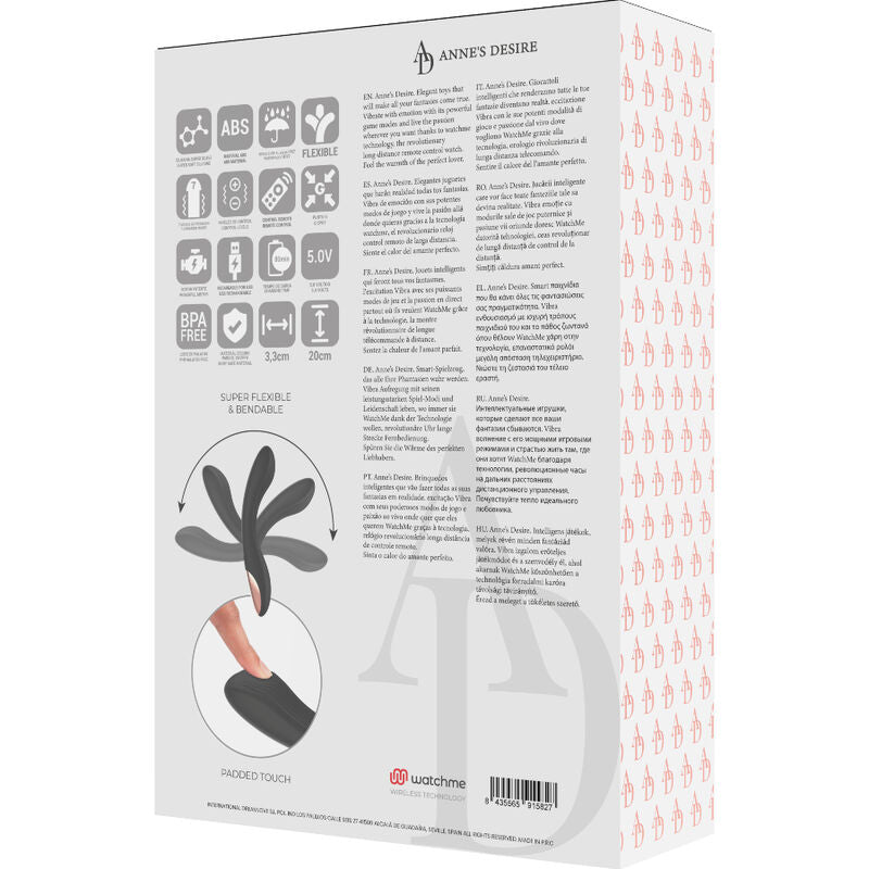 ANNE'S DESIRE - CURVE TÉLÉCOMMANDE TECHNOLOGIE A WATCHME NOIR / OR - 7eme ciel