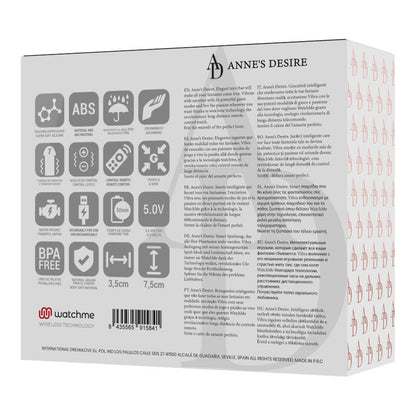 ANNE'S DESIRE - EGG TECHNOLOGIE DE TÉLÉCOMMANDE WATCHME NOIR/OR - 7eme ciel