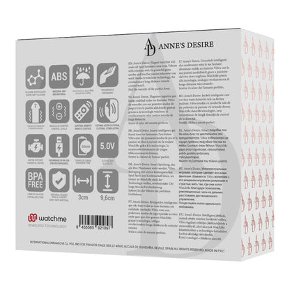 ANNE'S DESIRE - PANTY PLEASURE TECNOLOG A WATCHME NOIR/OR