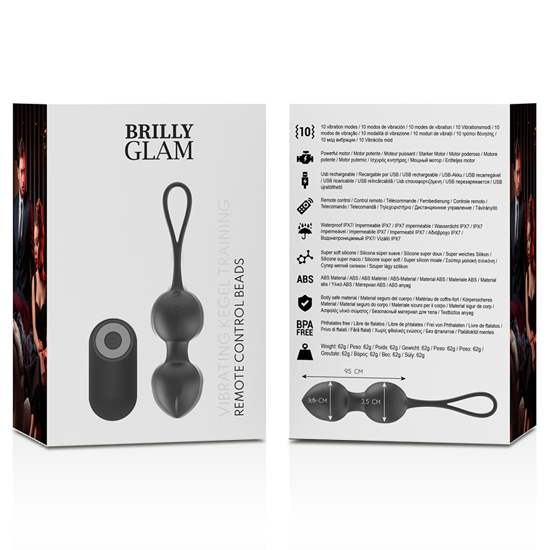 BRILLY GLAM - PERLES DE KEGEL VIBRANTES TÉLÉCOMMANDE - 7eme ciel