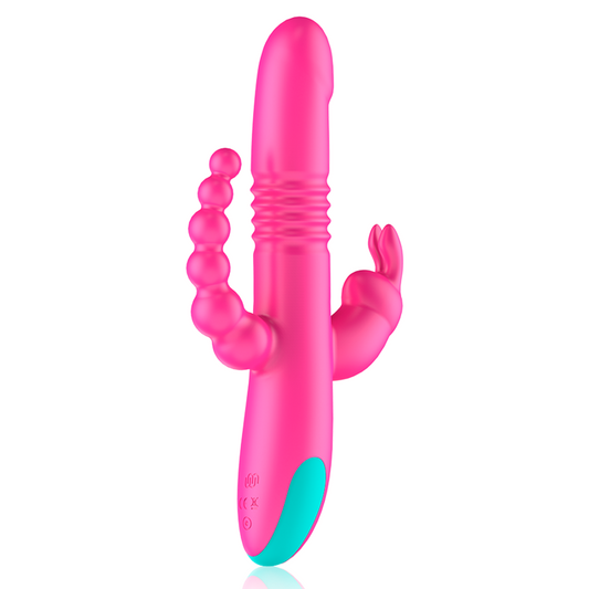 HAPPY LOKY - DONALD TRIPLE STIMULATION : ANAL, G-SPOT & CLITORAL WATCHME TECHNOLOGIE SANS FIL COMPATIBLE - 7eme ciel