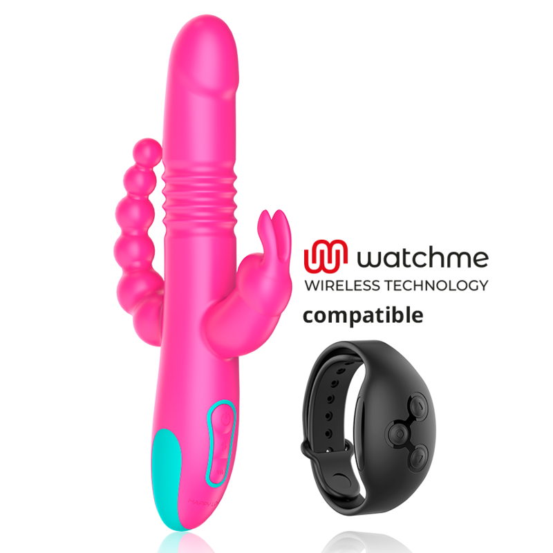 HAPPY LOKY - DONALD TRIPLE STIMULATION : ANAL, G-SPOT & CLITORAL WATCHME TECHNOLOGIE SANS FIL COMPATIBLE - 7eme ciel