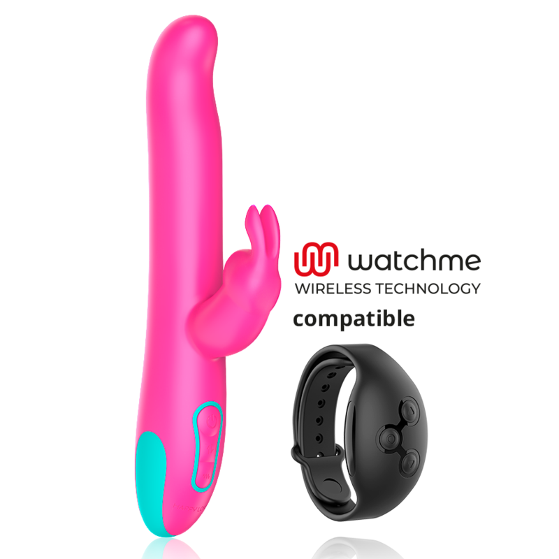 HAPPY LOKY - PLUTO LAPIN VIBRATEUR ET ROTATEUR WATCHME TECHNOLOGIE SANS FIL COMPATIBLE - 7eme ciel