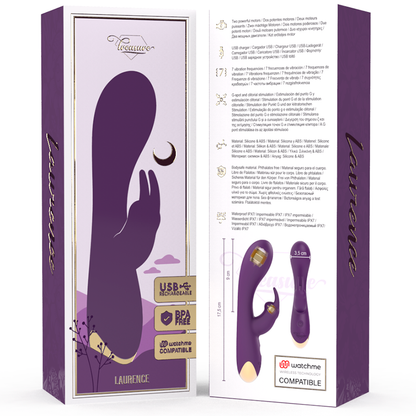 TREASURE - LAURENCE VIBROMASSEUR RABBIT + TÉLÉCOMMANDE WATCHME
