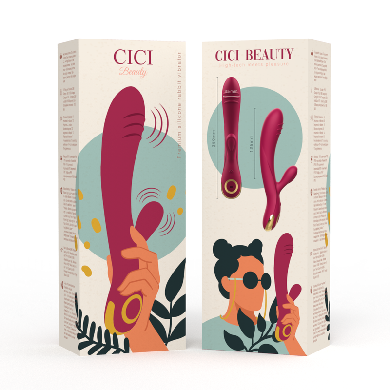CICI BEAUTY - VIBRATEUR LAPIN EN SILICONE PREMIUM - 7eme ciel