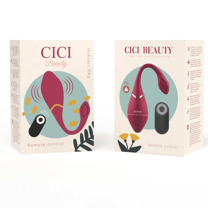CICI BEAUTY - PREMIUM SILICONE EGG VIBRATEUR TÉLÉCOMMANDE - 7eme ciel