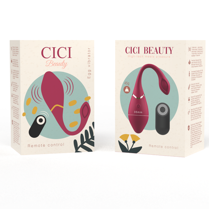 CICI BEAUTY - PREMIUM SILICONE EGG VIBRATEUR TÉLÉCOMMANDE - 7eme ciel