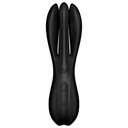 SATISFYER - VIBRATEUR THREESOME 2 NOIR - 7eme ciel