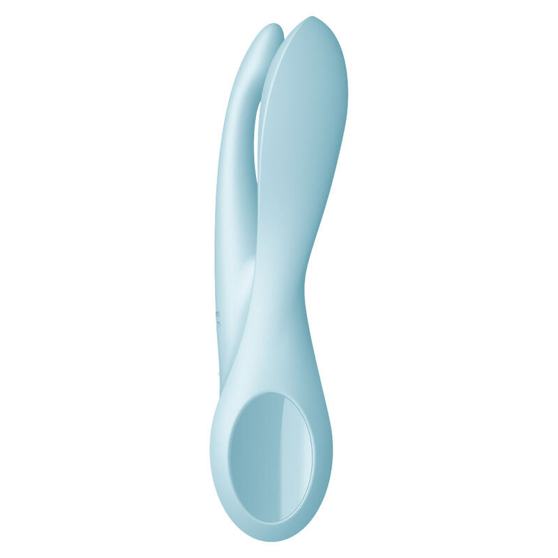 SATISFYER - VIBRATEUR THREESOME 1 BLEU - 7eme ciel
