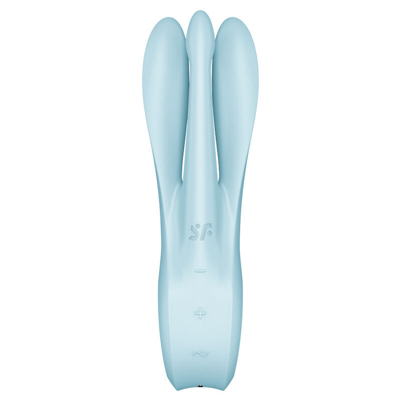 SATISFYER - VIBRATEUR THREESOME 1 BLEU - 7eme ciel