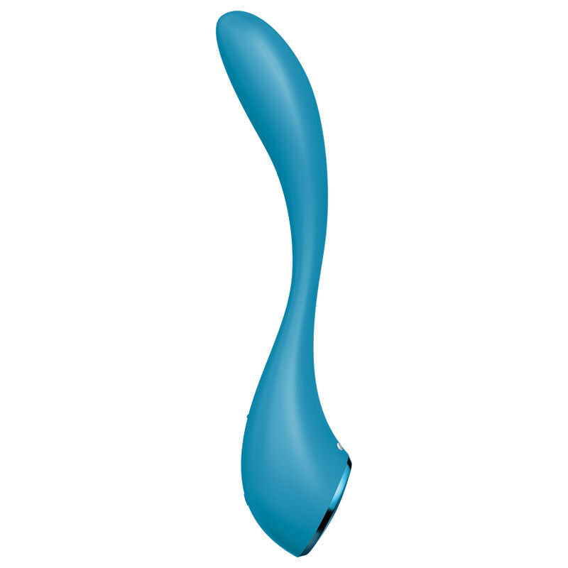 SATISFYER - VIBRATEUR MULTI G-SPOT FLEX 5 BLEU - 7eme ciel