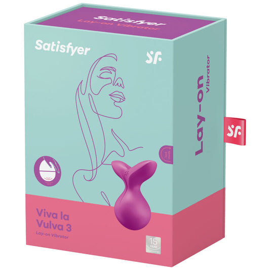 SATISFYER - VIBRATEUR  POSER VIVA LA VULVA 3 VIOLET - 7eme ciel