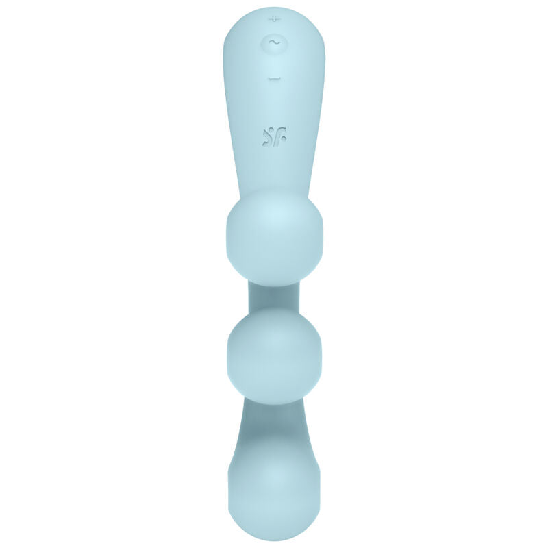 SATISFYER - VIBRATEUR MULTI TRI BALL 2 BLEU - 7eme ciel