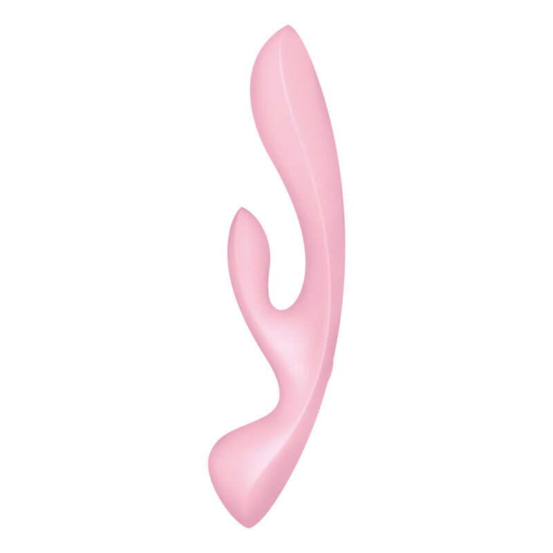 SATISFYER - VIBRATION HYBRIDE TRIPLE OH ROSE - 7eme ciel