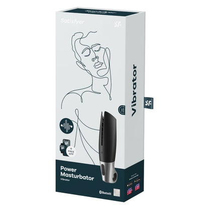 SATISFYER - MASTURBATEUR PUISSANT NOIR - 7eme ciel