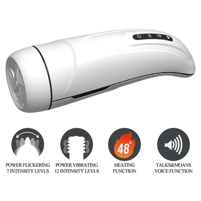 PRETTY LOVE - MASTURBATEUR HOMME MARISSA VIBRATION, CHALEUR, VOIX ET ASPIRATION