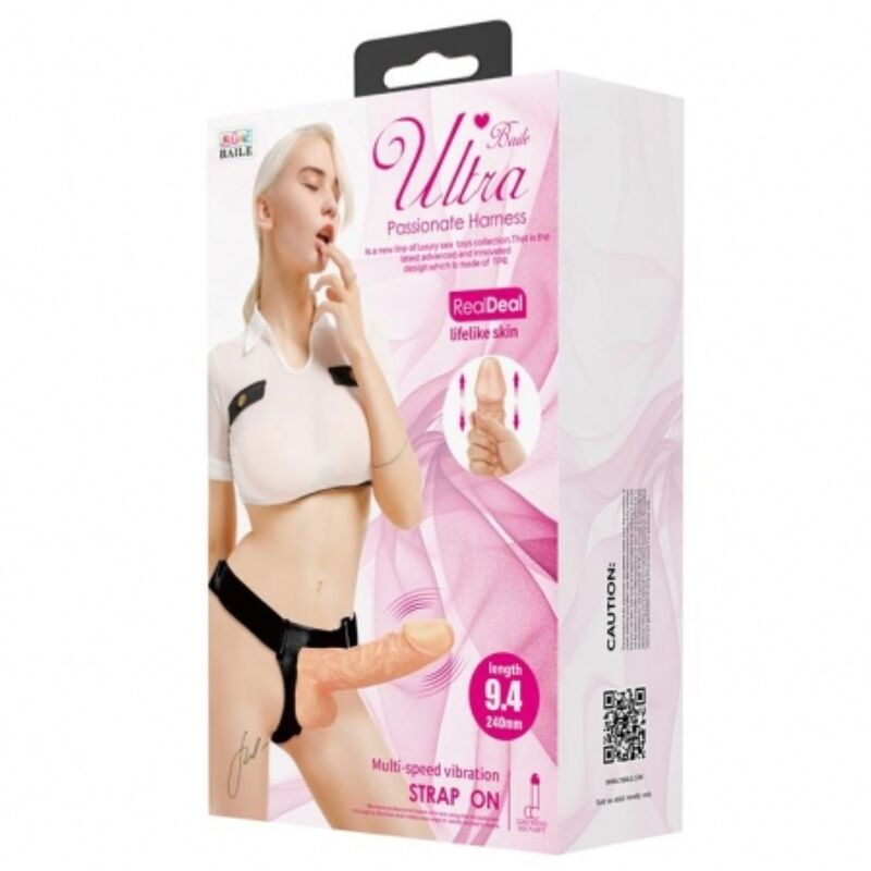 BAILE - HARNAIS DE ULTRA PASSIONNÉE 24 CM NATUREL - 7eme ciel