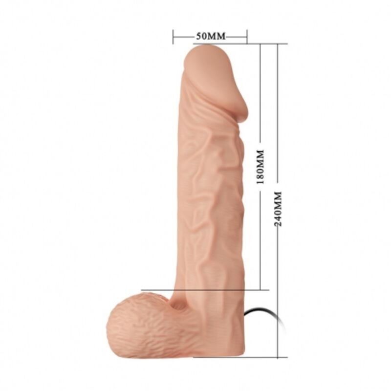 BAILE - HARNAIS DE ULTRA PASSIONNÉE 24 CM NATUREL - 7eme ciel