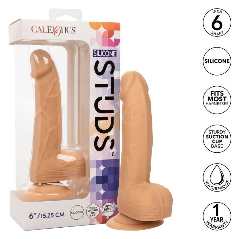 CALEXOTICS - CLOUS EN SILICONE 15.24 CM PEAU - 7eme ciel
