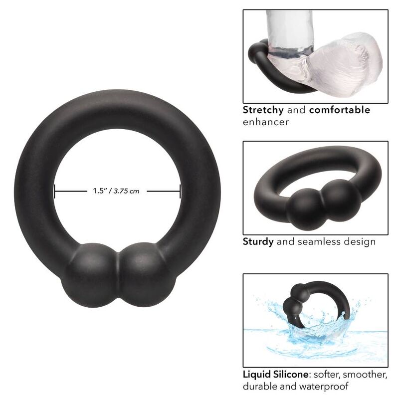 CALEXOTICS - BAGUE MUSCULAIRE ALPHA NOIR - 7eme ciel