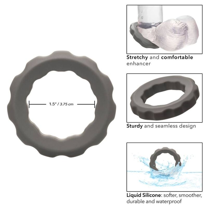 CALEXOTICS - BAGUE ALPHA ERECT GRIS - 7eme ciel