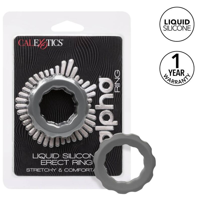 CALEXOTICS - BAGUE ALPHA ERECT GRIS - 7eme ciel