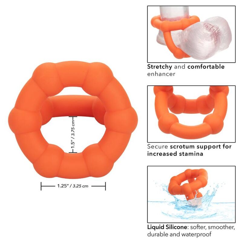 CALEXOTICS - BAGUE ALPHA ALL STAR ORANGE - 7eme ciel