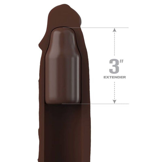 FANTASY X- TENSIONS - PIPEDREAMS RALLONGE W SANGLE 17,78 CM MARRON - 7eme ciel