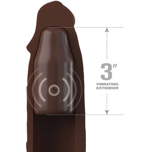 FANTASY X- TENSIONS - POCHETTE PIPEDREAMS 22,86 CM + PLUG 7,62 CM TELECOMMANDE MARRON - 7eme ciel