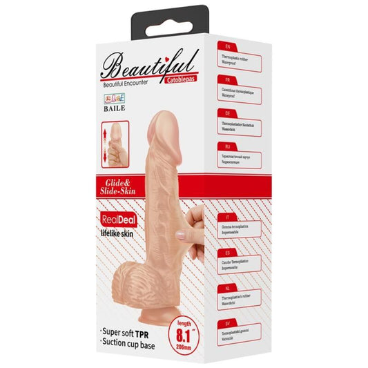 BAILE - BELLE RENCONTRE CATOBLEPAS GODE RÉALISTE FLEXIBLE 20.6 CM NATUREL - 7eme ciel