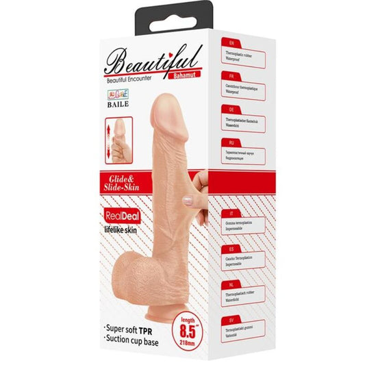 BAILE - BELLE RENCONTRE BAHAMUT GODE RÉALISTE FLEXIBLE 21.8 CM NATUREL - 7eme ciel