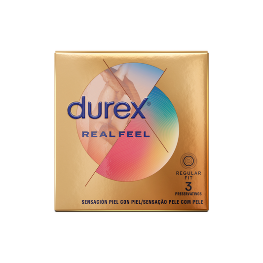 DUREX - PRÉSERVATIFS REAL FEEL 3 UNITÉS - 7eme ciel