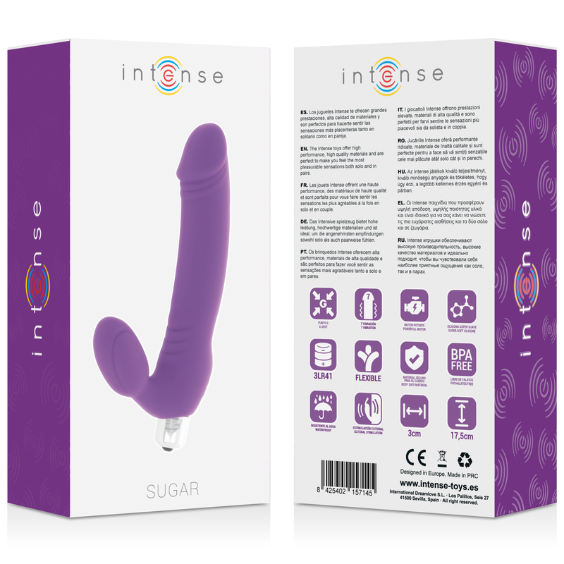 INTENSE - SUCRE SEPT VITESSES SILICONE LILAS - 7eme ciel