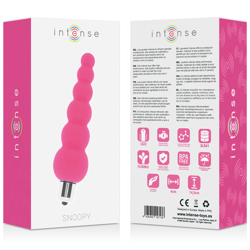 INTENSE - SNOOPY 7 VITESSES SILICONE ROSE - 7eme ciel