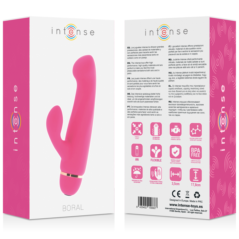 INTENSE - BORAL 20 VITESSES SILICONE ROSE - 7eme ciel