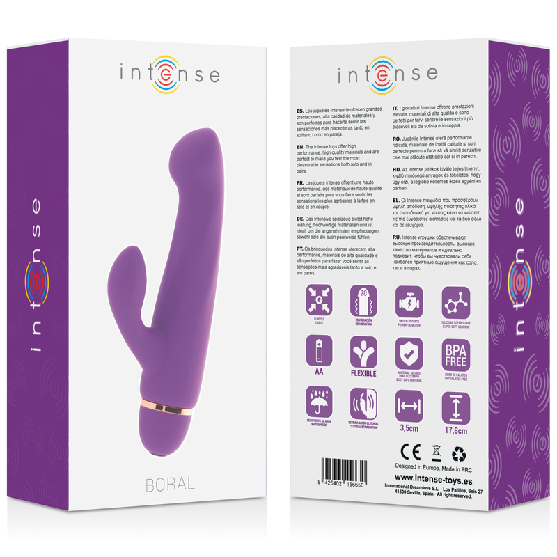 INTENSE - BORAL 20 VITESSES SILICONE LILAS - 7eme ciel