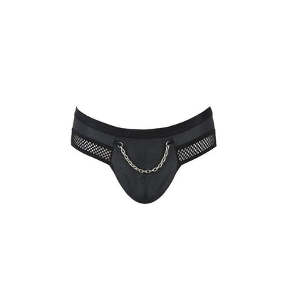 PASSION - 030 SLIP OUVERT TOM NOIR L/XL - 7eme ciel