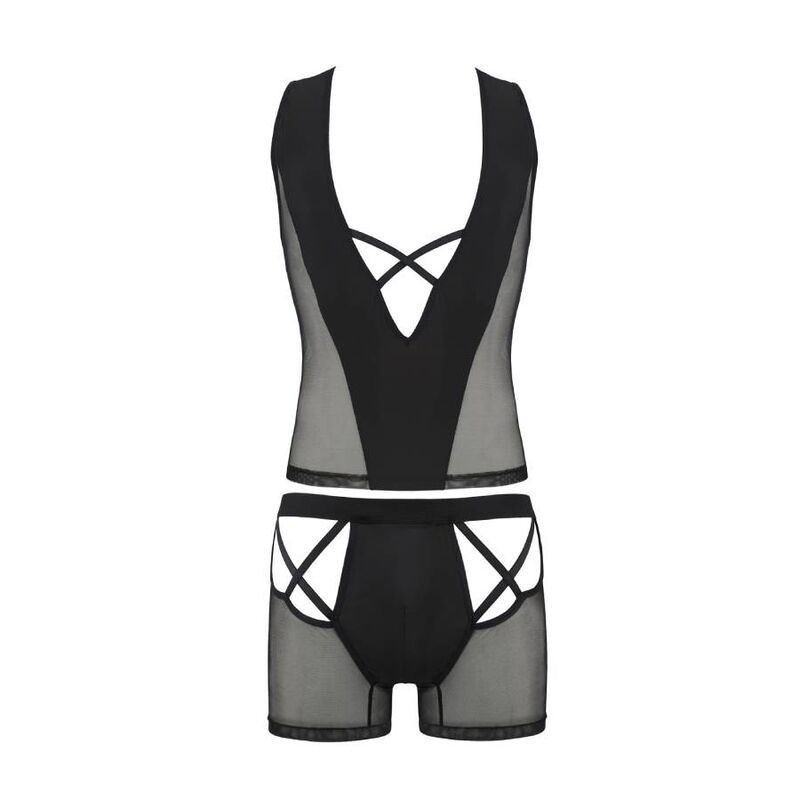 PASSION - 054 ENSEMBLE OSCAR NOIR S/M - 7eme ciel