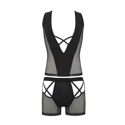 PASSION - 054 ENSEMBLE OSCAR NOIR S/M - 7eme ciel