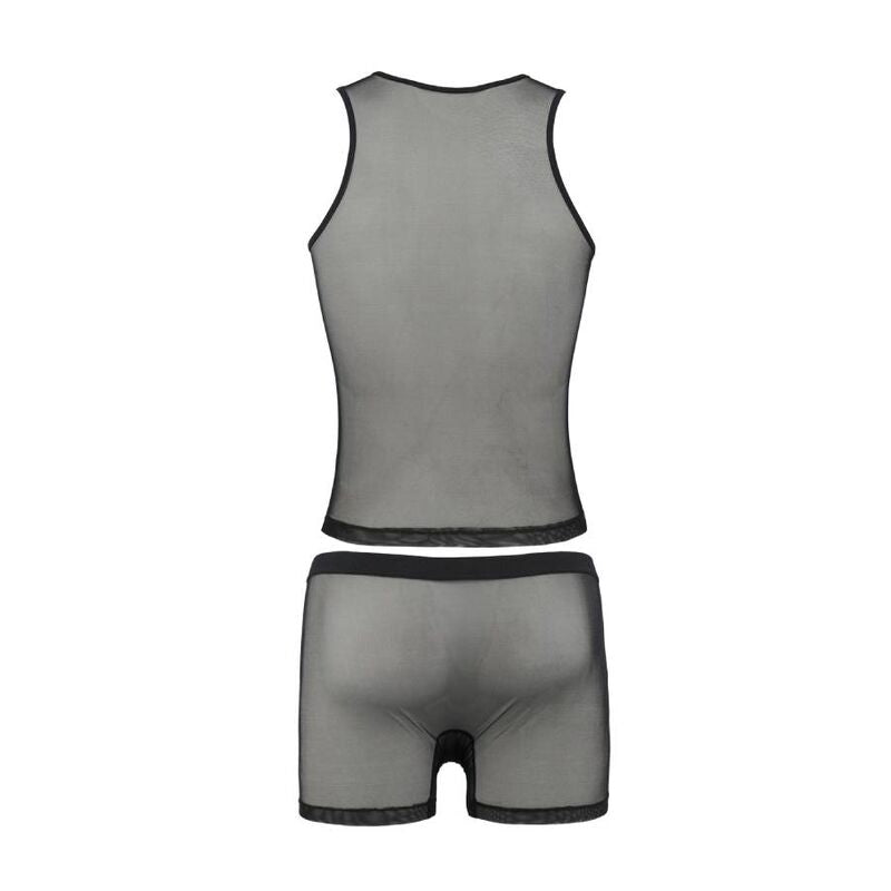 PASSION - 054 ENSEMBLE OSCAR NOIR S/M - 7eme ciel