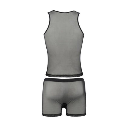 PASSION - 054 ENSEMBLE OSCAR NOIR S/M - 7eme ciel