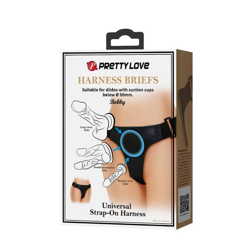 PRETTY LOVE - HARNAIS UNIVERSEL NOIR - 7eme ciel