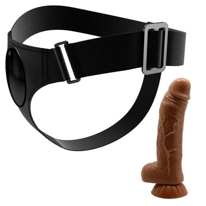 PRETTY LOVE - SLIP HARNAIS HARNAIS UNIVERSEL AVEC GODE MICHEAL 20 CM NOIR - 7eme ciel