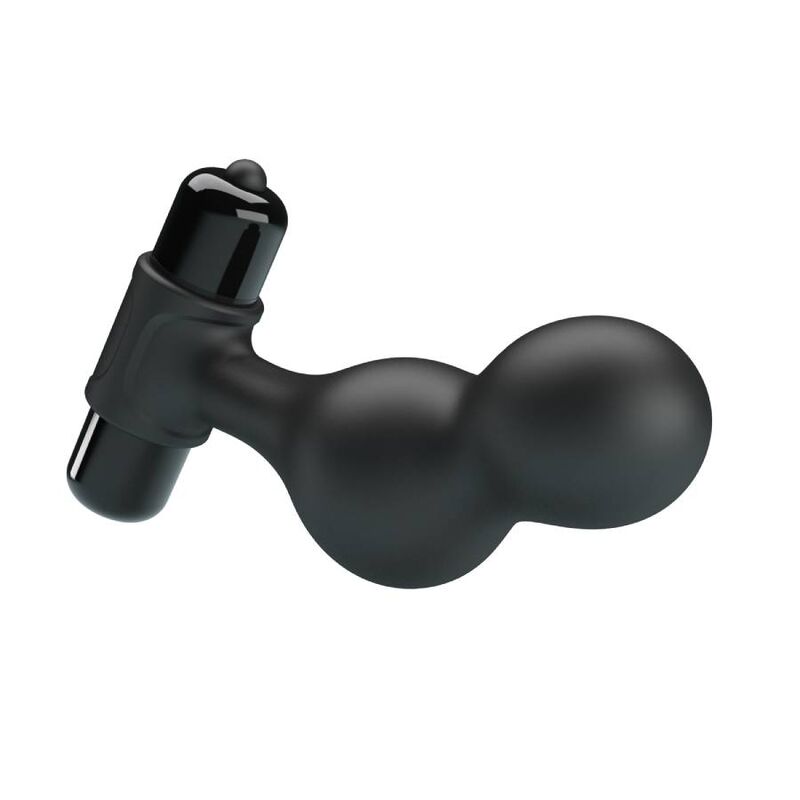 MR PLAY - PLUG ANAL VIBRATEUR EN SILICONE NOIR - 7eme ciel