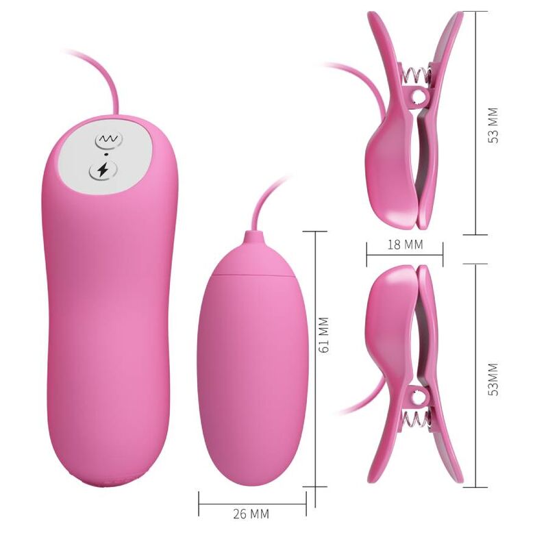 PRETTY LOVE - PINCE  ÉPILER AVEC VIBRATION ET ÉLECTROCHOC ROSE - 7eme ciel
