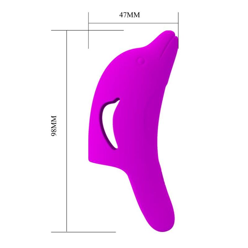 PRETTY LOVE - PUISSANT STIMULATEUR DE DOIGTS VIOLET DELPHINI - 7eme ciel